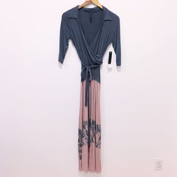 🍥 Neiman Marcus Cirana Maxi Wrap Dress 🍥 - Picture 2 of 3